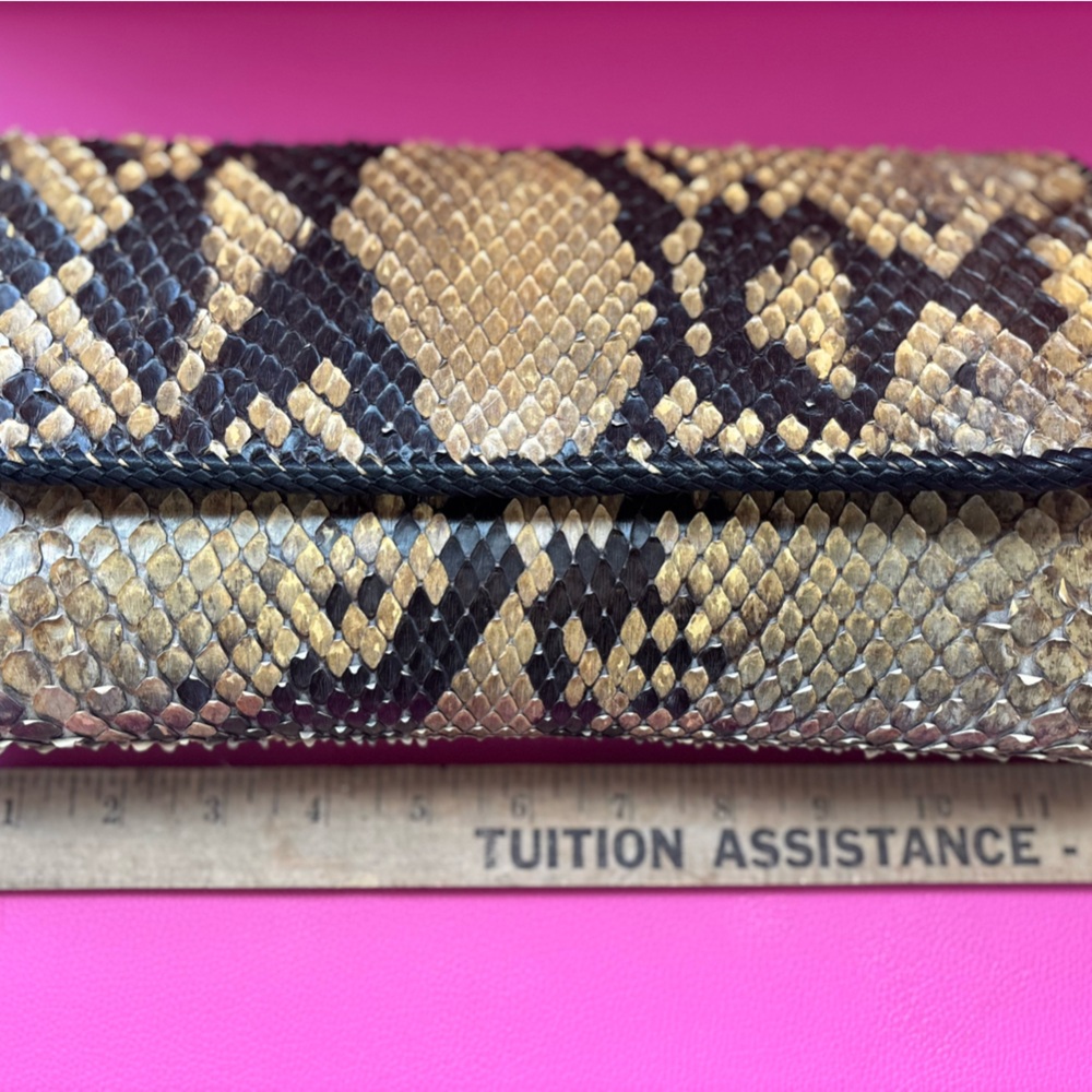 Genuine Python Snake Skin Purse - image 8